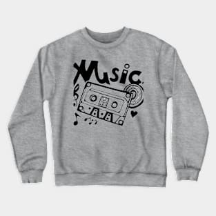 Retro music Crewneck Sweatshirt